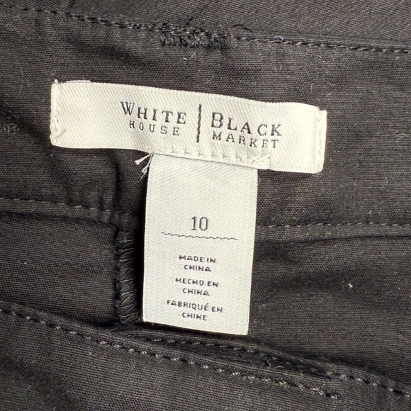 White House Black Market Bermuda Shorts Black Career Casual - Picture 9 of 11